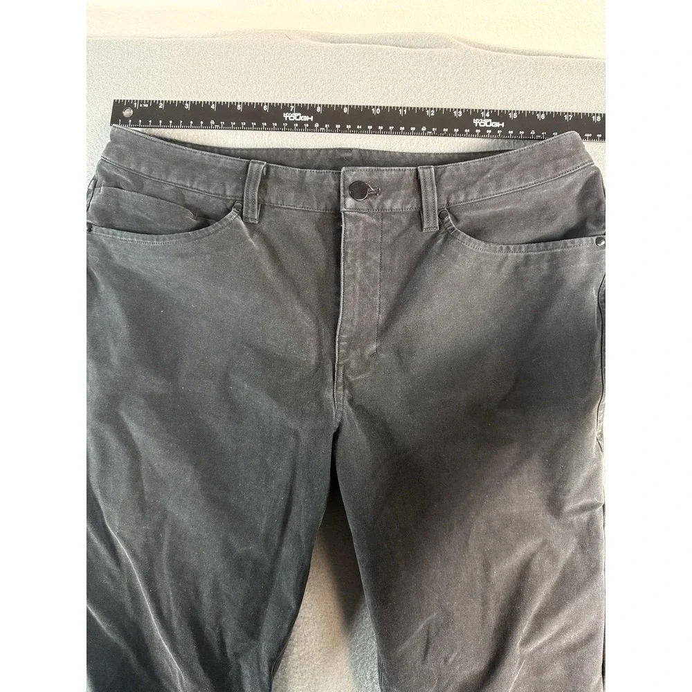 Lululemon ABC Pants Mens 34x32 Gray Slim Fit Stretch Chino 5-Pocket Casual